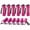 Pink, variant on Stcellnmex Bright Aluminum Mini LED Handheld Flashlights With Lanyard For Emergency Camping Hiking Party Red 12 Pcs