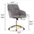 thumbnail image 7 of New High Back Office Chair,Modern Swivel Office Chair, Fabric Gaming Chair,Height Adjustable Home Office Desk Chair with Lumbar Support, 7 of 7