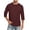 Wine-A-50611aa, variant on Trgacdwlo Mens Big and Tall 3/4 Sleeve Shirts Crew Neck Baseball Shirt Men Summer Fall Big and Tall Plain Mens Shirts Casual Red M