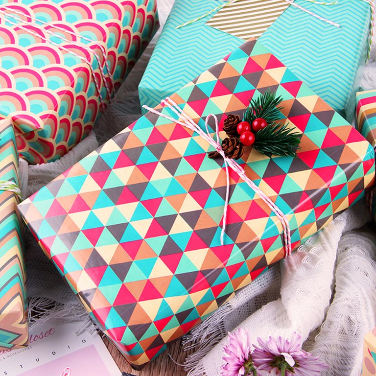 JAM & Envelope Matte White Holiday Gift Wrap Paper, 25 sq ft. 