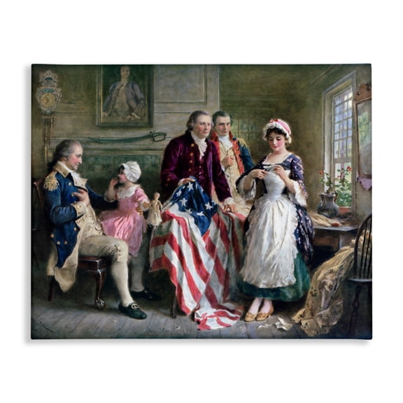 Historical Betsy Ross Canvas Wall Art, design by Arlington Prints