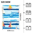 thumbnail image 2 of FORMRS 1-Subject Spiral Notebook 8" x 5" College Ruled 60 Refillable Sheet A5 Hard Cover, Yellow Sailboats, 2 of 7