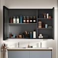 thumbnail image 3 of Ciumeeo Bathroom Mirror Cabinet with Double Doors, 5 Shelves, Anti-Fog Touch Switch Wall Mounted Medicine Cabinet, 3 of 9