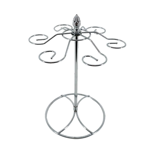 EeaseMX 1 soporte creativo para copas de vino, hermoso soporte para copas invertido (plateado)