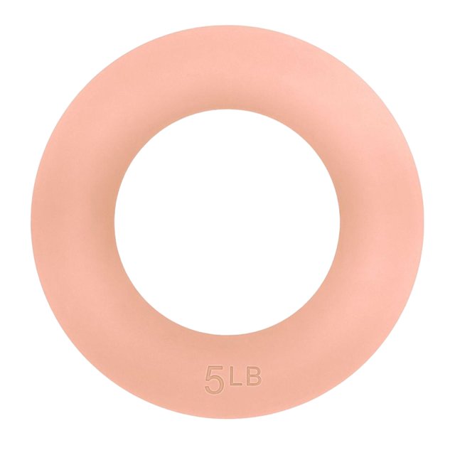 Pesa rusa Power Ring de 5 libras, profesional, portátil, para interiores y exteriores, antideslizante, para el hogar rosa claro