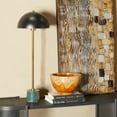 thumbnail image 2 of DecMode Contemporary Metal Dome Shaped Table Lamp, 10"W x 28"H with Black/Gold Metallic Finish, 2 of 10