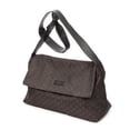 thumbnail image 2 of Pre-Owned Gucci Brown Large Flap Messenger Shoulder bag Monogrammed Nylon Canvas, 2 of 10