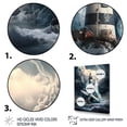 thumbnail image 3 of Designart Fantasy Lighthouse In The Arctic Ocean V Canvas Wall Art, 3 of 5