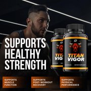 Titan Vigor for Men Capsules – TitanVigor Vitamin Complex Pills, Energy, 2 Pack, 120 Capsules