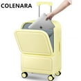 COLENARA Cabin Suitcase Laptop Boarding Case ABS+PC Front Opening