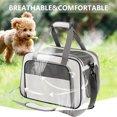 thumbnail image 1 of Bolsas transportadoras para perros y gatos, bolsa transpirable para salidas de mascotas, suministros para mascotas (gris claro), 1 of 7