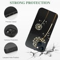 thumbnail image 2 of Glitter Sparkly Diamond Dandelion phone case suitable for women and girls, soft and high-quality PC plastic protective case suitable for iPhone 15 Pro 5G protective case (gold), 2 of 4