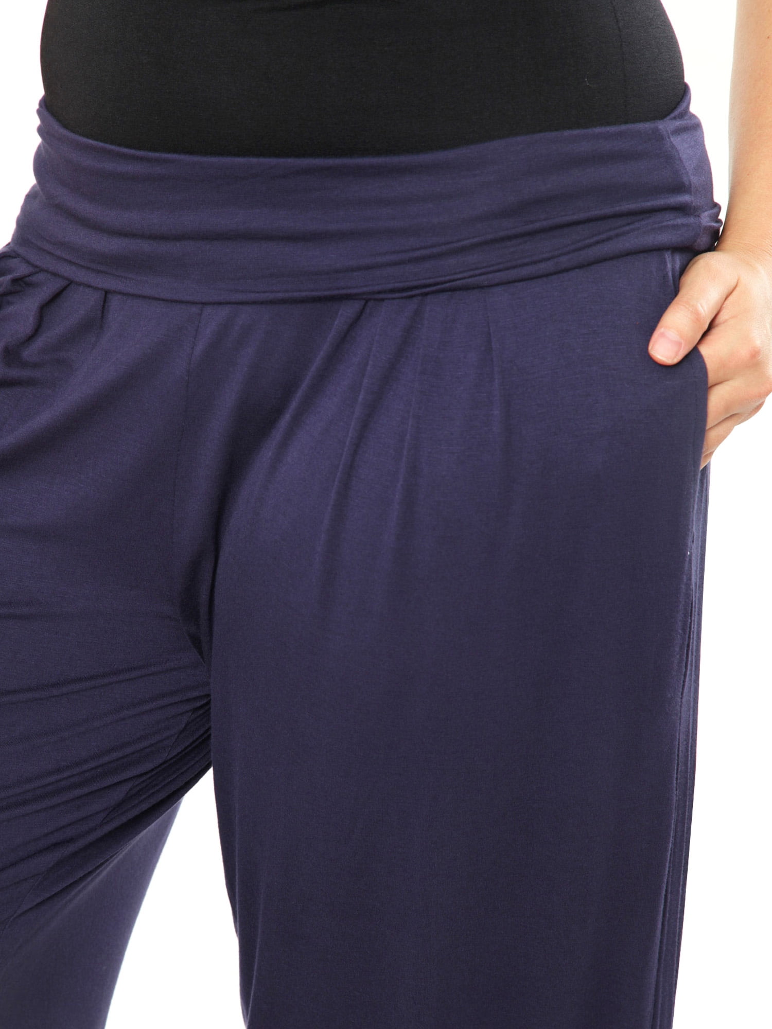 White Mark Women's Plus Size Harem Pants