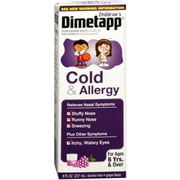 Dimetapp Children's Cold & Allergy Grape 8 oz (Pack of 3)