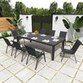 thumbnail image 4 of CHINNLUU Patio Chairs Set of 4, Stackable Outdoor Dining Chairs for All Weather Textilene Fabric & Metal Frame, Outdoor Chairs Set for Backyard Deck Garden, 4 of 8