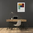 thumbnail image 3 of Grayscale 15x18 White Modern Wood Framed Museum Art Print Titled - Bright Blocks X, 3 of 4