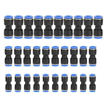 

30Pcs Air Line Fittings Push-To-Connect Fittings Straight Push
