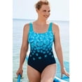 thumbnail image 4 of Swimsuits For All Women's Plus Size Chlorine Resistant Tank One Piece Swimsuit 20 New Pink, 4 of 5