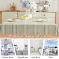 thumbnail image 5 of Cotton linen tablecloth rectangular table, fabric table cover Kitchen outdoor picnic tea party, 5 of 5