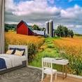 thumbnail image 2 of Peel and Stick Wallpaper Waterproof Corn crop Iowa farm harvest time photo Wall Mural Decor Self Adhesive and Removable 100in x 144in, 2 of 8