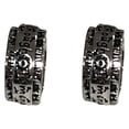 thumbnail image 4 of Guardurnaity 2 piezas mujeres hombres anillo regalo Simple adultos moda decoración accesorio romántico dedo anillos cumpleaños regalo vestido Type2 NO2, 4 of 6