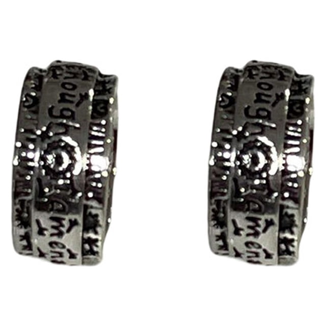 yingyy 2 Pieces Women Men Ring Gift Fashion Accessory Finger Rings Jewelry Adornment No.6 1Set
