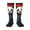 3 Black, variant on Red Black Eastern Panda Warrior print thigh-high socks, crafted for both men and women with a stretchy, high-opaque design perfect for daily wear