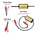 thumbnail image 4 of For Car and Home Stereo RCA Audio Noise Filter Suppressor-Ground Loop Isolators, 4 of 9