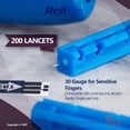 thumbnail image 3 of Lancets ReliOn, ultrafino, calibre 30, para dedos sensibles, 200 quilates, 3 of 9