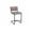 Platinum, variant on Inmod Mid-Century Modern Amelia Velvet Bar/Counter Stool, Set of 2, 24 in. / Olive