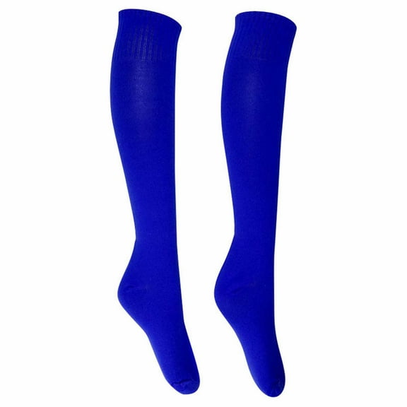 LMTODLFG Mens Crew Socks Football Long Socks Sport Knee High Large Soccer Rugby Stocks Football Socks for Men Black Football Socks No Show Socks Blue
