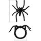 thumbnail image 1 of Anillos de araña 200 piezas 1,96" (Aprox. 4,4 cm) Spid de plástico negro, 1 of 4