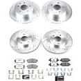 thumbnail image 3 of PowerStop Front and Rear Z26 Street Warrior Carbon-Fiber Ceramic Brake Pad and Drilled and Slotted Rotor Kit Fits: NISSAN Select Models K2283-26, 3 of 9