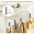 thumbnail image 4 of Folding Coat Hooks, 4Pcs Foldable Heavy Duty Wall Hooks Zinc Alloy No Rust Fold Up Hooks for Coat, Towel, Key, Hat, Bag, Jacket, Backpack. (Gold), 4 of 18