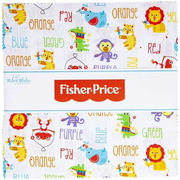 Riley Blake 10" Stacker Precut Bundle 42pcs-Fisher-Price -976010