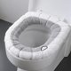 thumbnail image 3 of Cojín de asiento de inodoro Universal, cubierta de inodoro gruesa de felpa en forma de O con mango, accesorios de baño nórdicos, 3 of 4