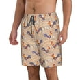 thumbnail image 2 of Fotbe Roosters In Floral Trajes de Baño Estampados para Hombre, Shorts de Verano de Secado Rápido, Ropa de Playa, Bañadores-XX-Large, 2 of 6