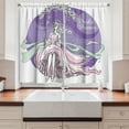 thumbnail image 2 of Ambesonne Purple Kitchen Curtains, Party Dress Bride, 55"x45", Purple and Pale Pink, 2 of 3