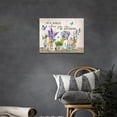 thumbnail image 2 of Farmhouse Bathroom Wall Decor Rustic Lavender Butterfly Wall Art Motivational Canvas Print Country Painting Artwork For Bathroom Kitchen Bedroom Office Ready To Hang Framed 16"x12", 2 of 6