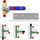 thumbnail image 3 of 3 Way Ball Valve-dn15 1/2 Internal Thread Ball Valve Stop Valve, Brass Air Ball Valve For Water, Oil And Air Lines, 3 of 5