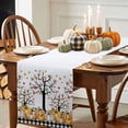 thumbnail image 3 of Thanksgiving Plaid Table Runner, Autumn Thanksgiving Kitchen Dining Table Decoration for Home Party Decor 13x108 Inches, 3 of 9