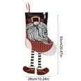 thumbnail image 3 of AuroraX Christmas Stockings with Legs Plush Large Knitted Xmas Hanging Stocking 20" Gnome Santa Snowman Elf Candy Bags for Holiday Party Gifts Decor(Red), 3 of 6