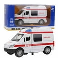 thumbnail image 1 of Fyydes 1:32 Mini Stimulation Alloy Ambulance Car Sound and Light Model Toy Vehicle, Ambulance Toy, 1 of 11
