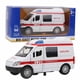thumbnail image 1 of Mini ambulancia de aleación con sonido y luz, escala 1:32 (rojo), 1 of 11