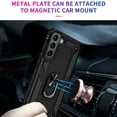 thumbnail image 5 of Compatible with Samsung Galaxy S21 Case Built-in 360 Ring Holder Kickstand, Extreme Protection Military Armor Magnetic Car Dual Layer Protective Heavy Duty Phone Cover,Black, 5 of 8