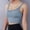 Light Blue, variant on DuoJiaJ Women Sports Bras Back Padded Workout Tank Tops Medium Support Crop Bras for Women Black