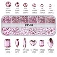 thumbnail image 2 of Kit de 12 rejillas 3D de base plana para decoración de uñas, con diamantes de imitación y gemas, cristales AB, para joyería, manualidades, rostro, ropa y decoración de uñas., 2 of 5