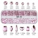thumbnail image 2 of Kit de 12 rejillas 3D de base plana para decoración de uñas, con diamantes de imitación y gemas, cristales AB, para joyería, manualidades, rostro, ropa y decoración de uñas., 2 of 5
