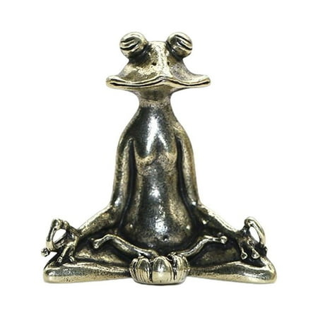 

Brass Frog Censer Retro Animal Sculpture Tea Pet Desktop Ornament Animal