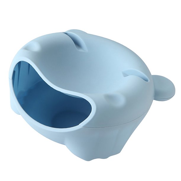 Toystoory Cuenco para refrigerios, doble, cuenco para nueces con ranura para soporte para teléfono móvil, para refrigerios, para frutos secos Almacenamiento y organización del hogar azul